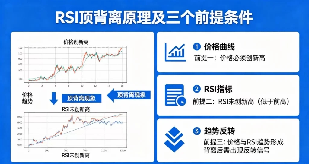 RSI 顶背离原理与前提条件