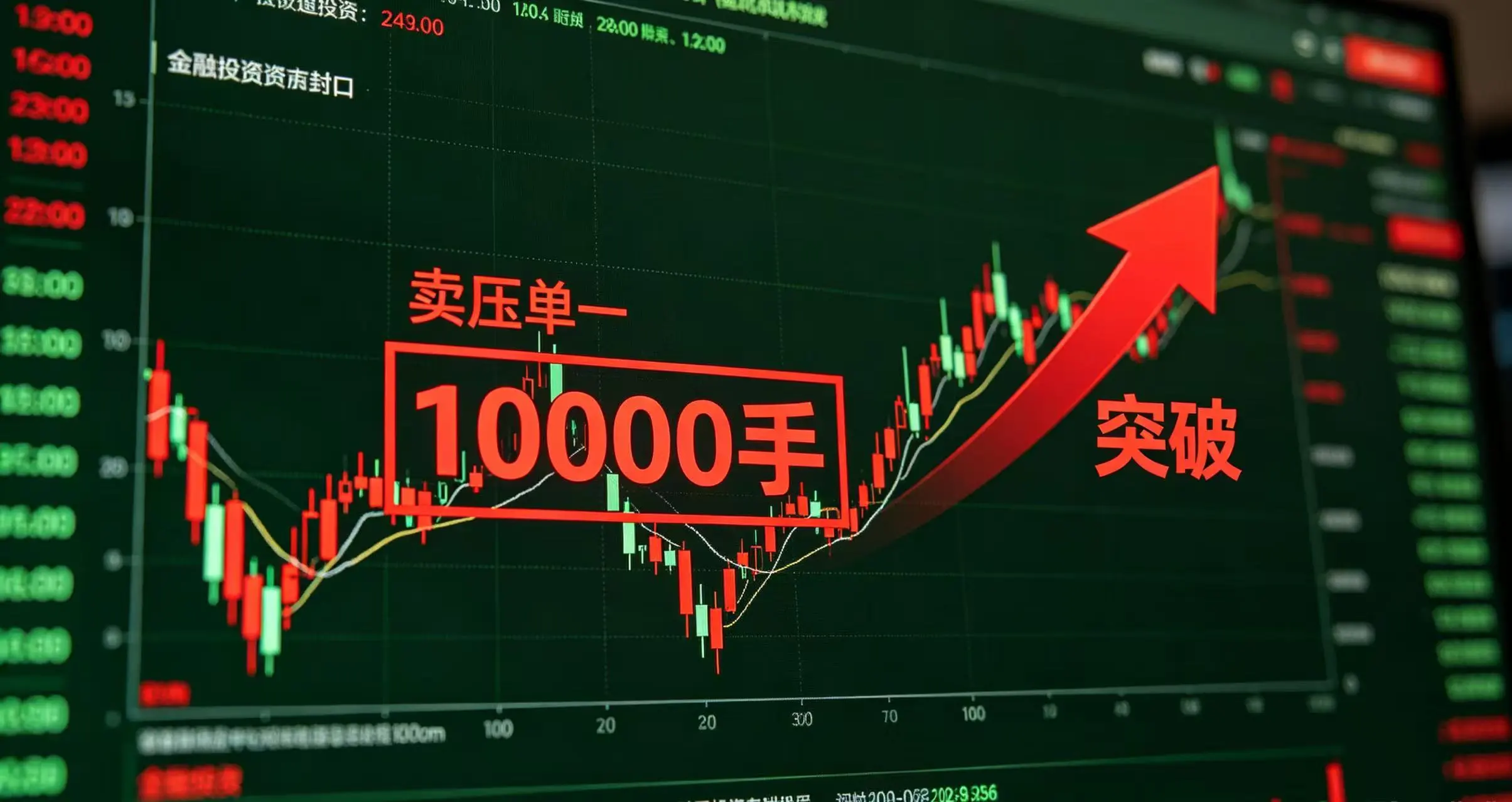盘口压单突破:别被卖一上那几千手吓住了