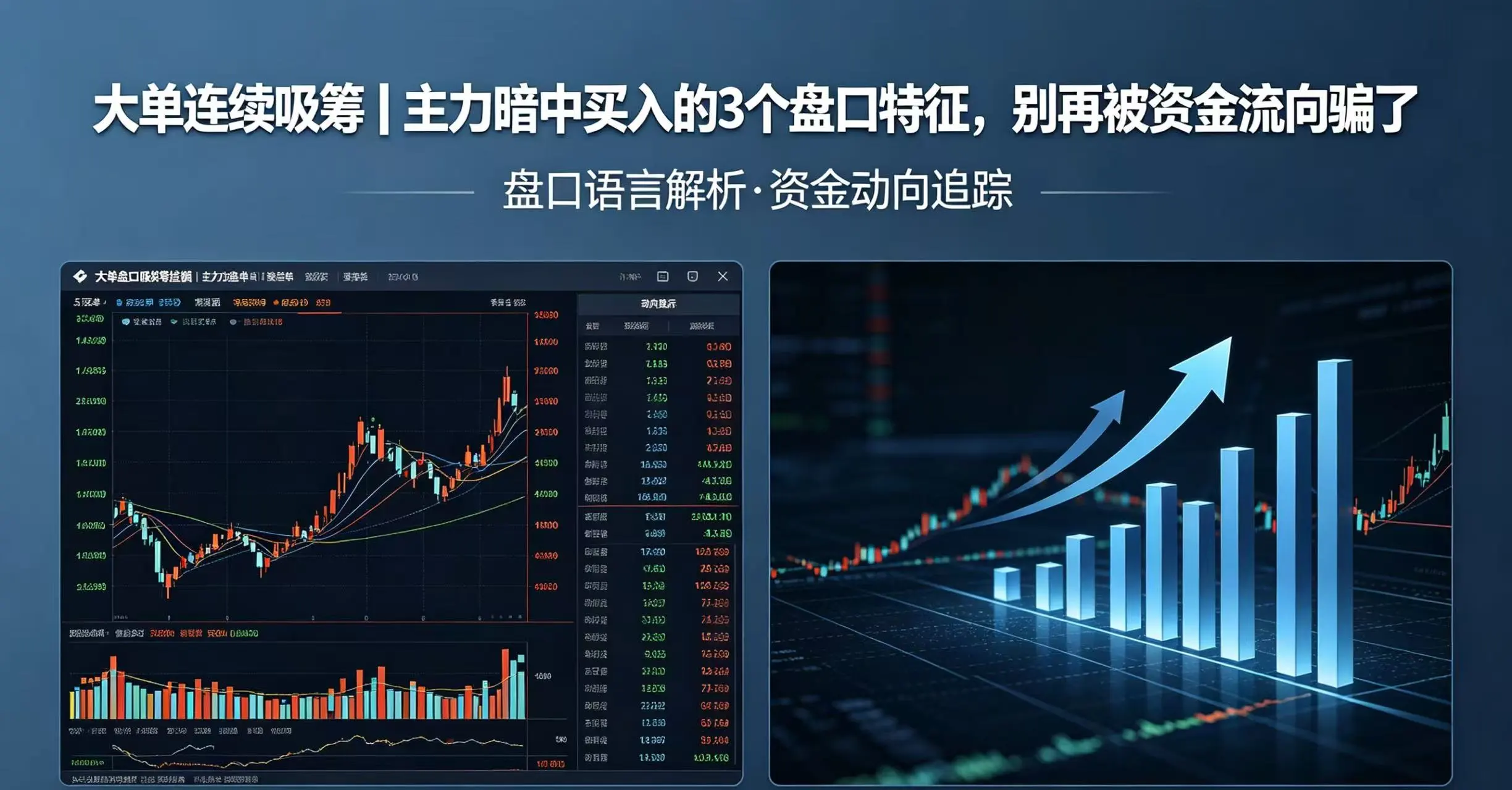大单连续吸筹|主力在悄悄进货?这几个盘口特征千万别错过