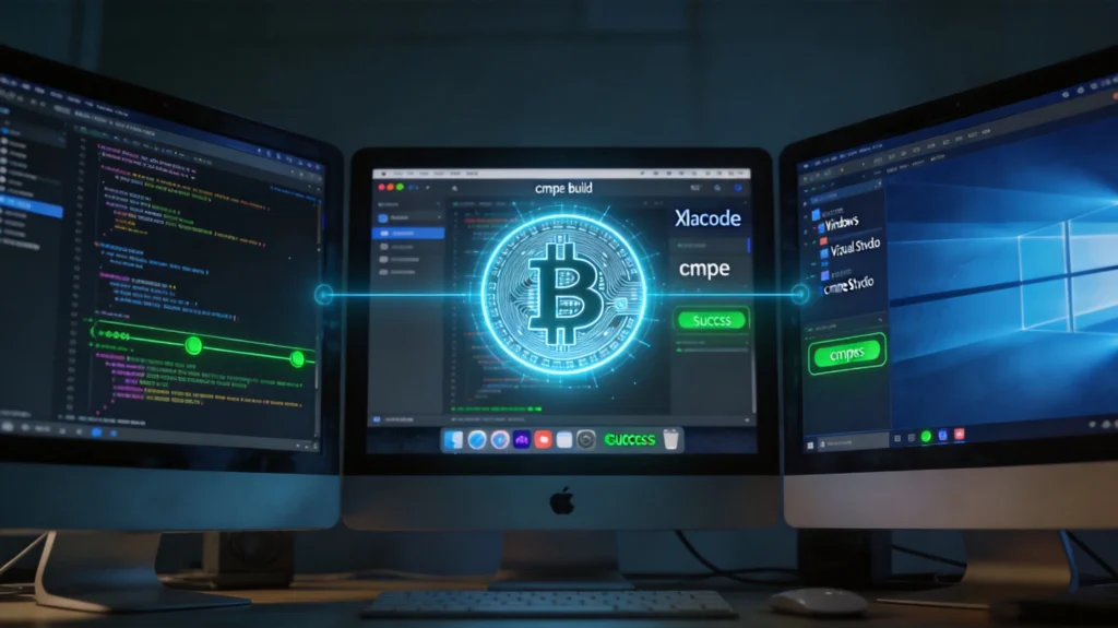 Linux、macOS、Windows三大平台使用CMake编译Bitcoin Core的跨平台构建实战