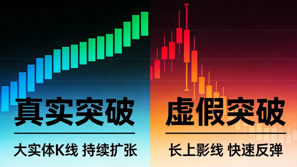 真假开口形态识别对比