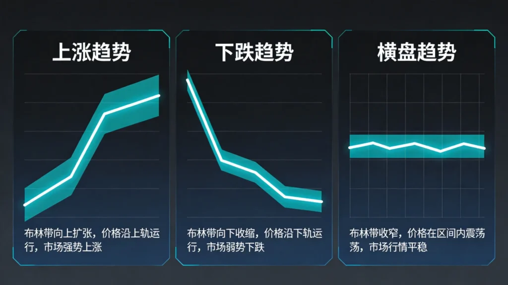 三种趋势对比示意
