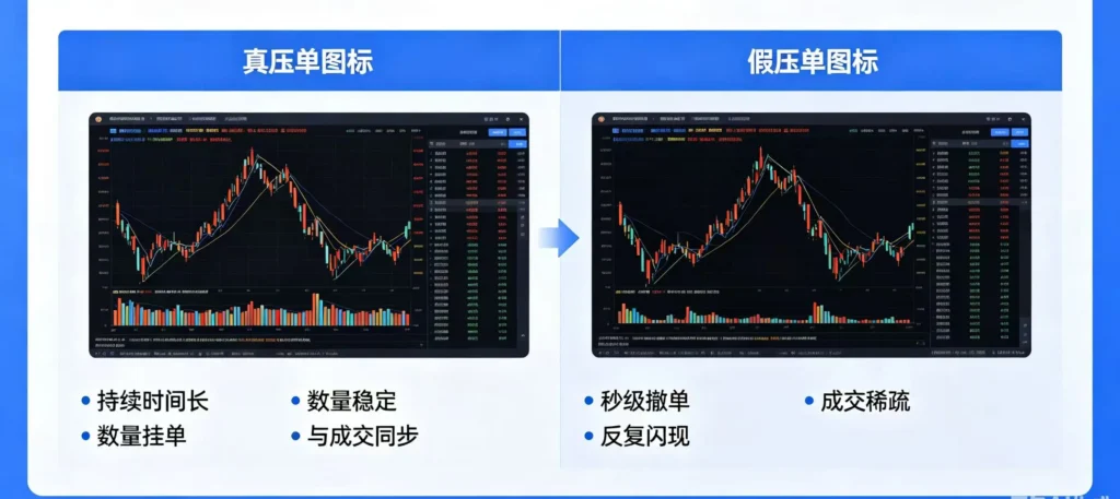 真假压单分水岭对比图