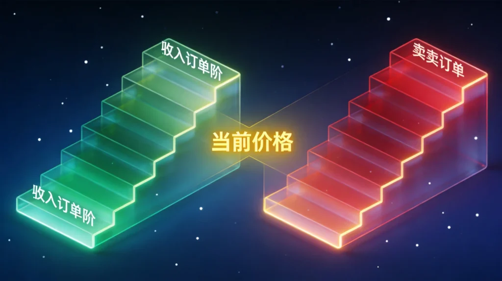 递增递减型阶梯挂单形态