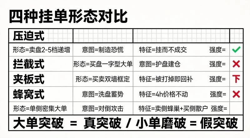 四形态规格对比表