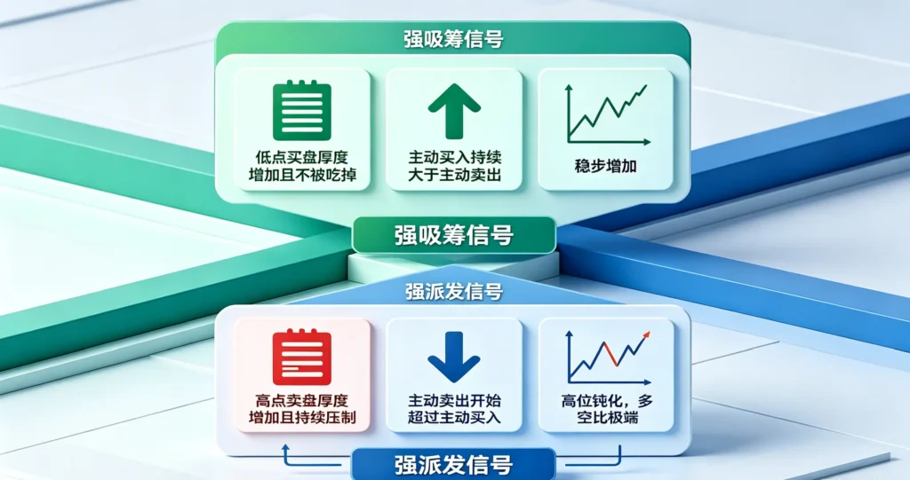 委单 / 成交 / 持仓交叉分析图