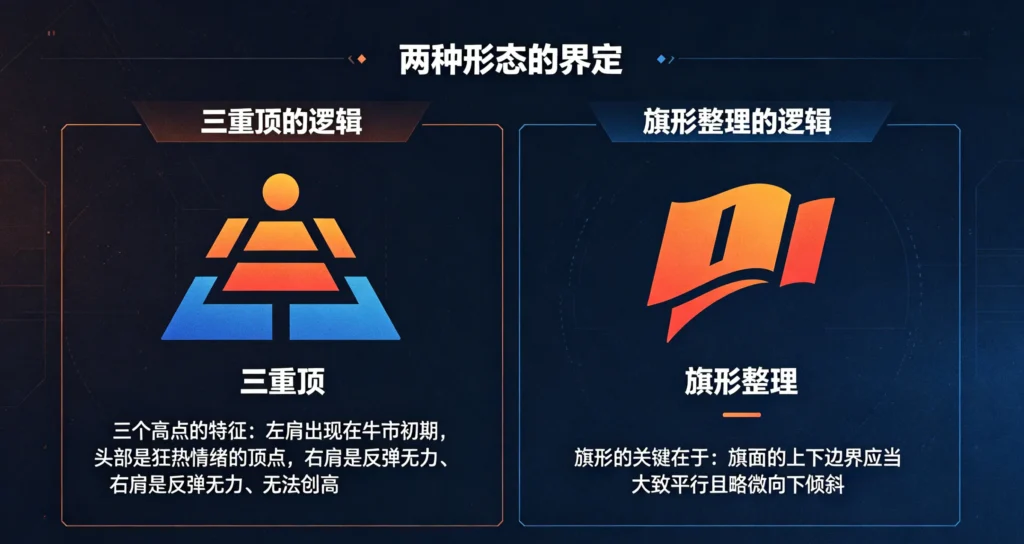 双形态关键价位信号对比图