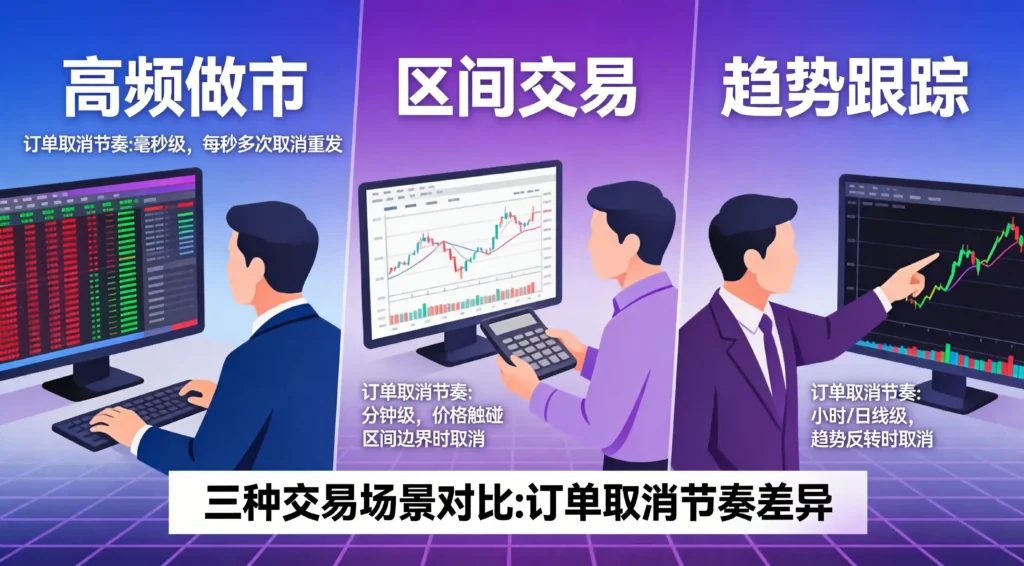 三类场景节奏对比