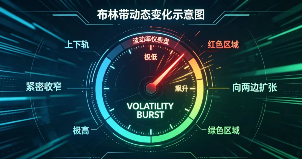 布林带反向开口本质图