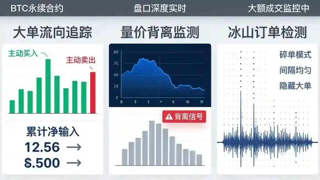 量价大单三维侦察面板