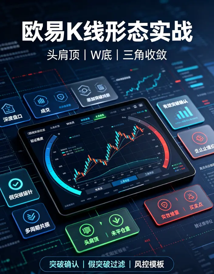 K线形态实战：头肩顶、W底、三角收敛，在OKX上如何精准捕捉买卖点