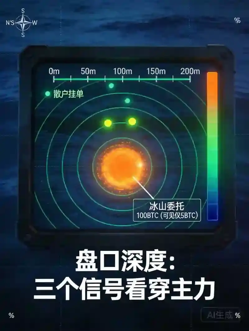 盘口深度拆解：从冰山委托到资金费率，3个信号看穿主力真实意图