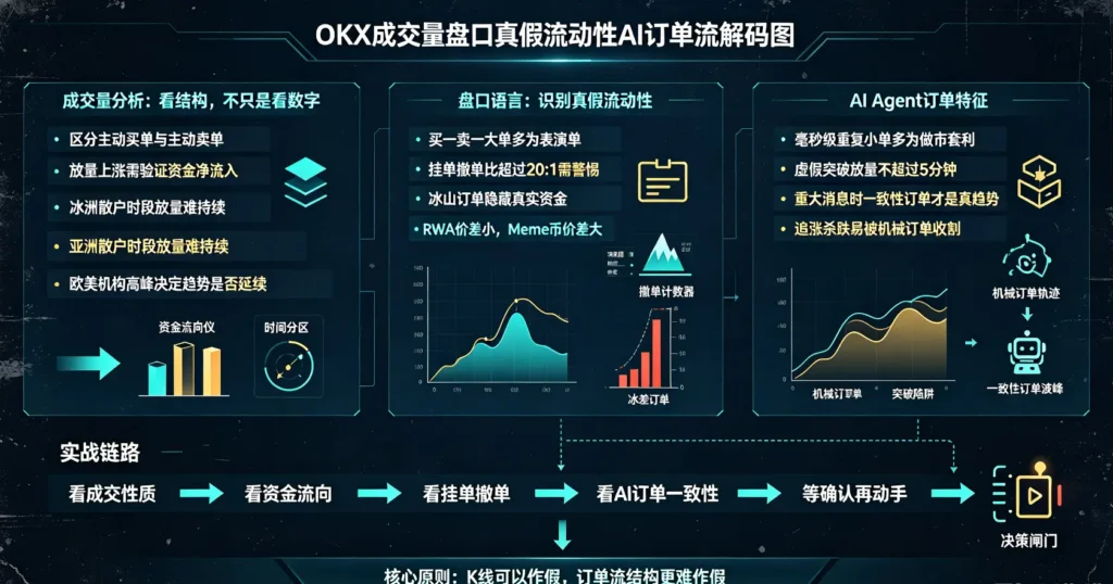 成交量盘口 AI 订单流解码图